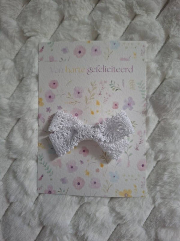 Cadeaukaart kanten strik