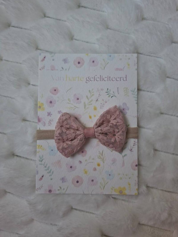 Cadeaukaart haarband bloemetjesband