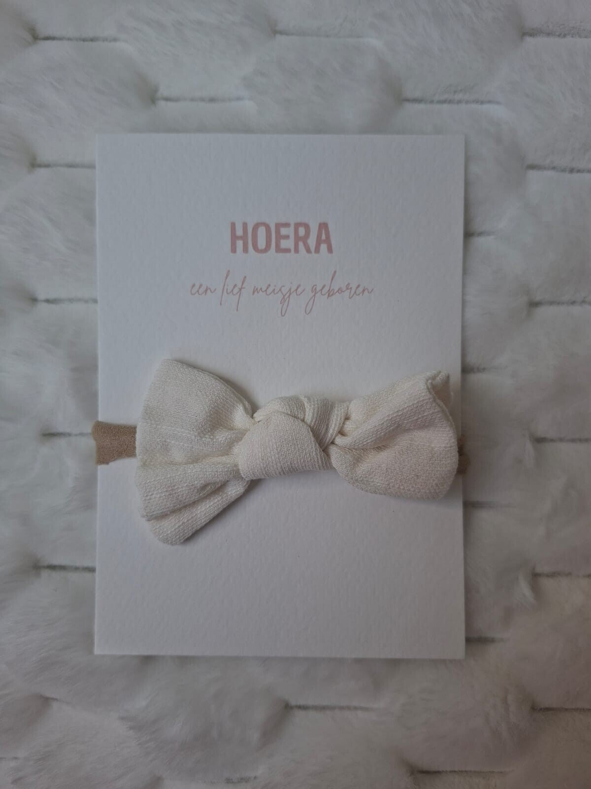Cadeaukaart haarband wit