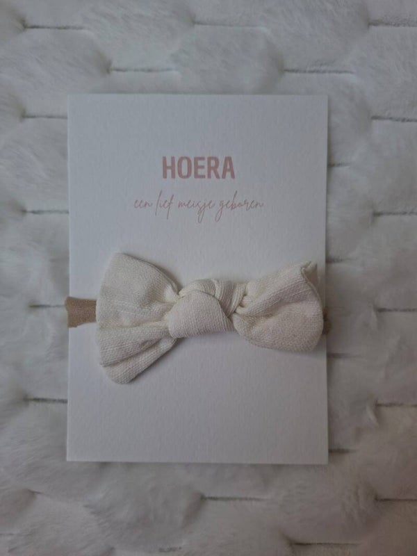 Cadeaukaart haarband wit