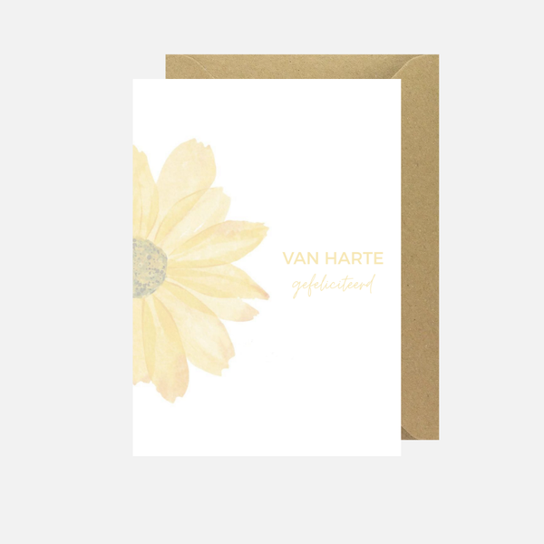Gefeliciteerd 'zonnebloem'