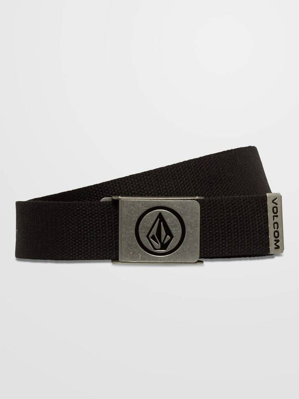 VOLCOM CIRCLE WEB BELT BLACK
