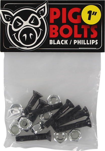 PIG Bolts Black phillips 1"