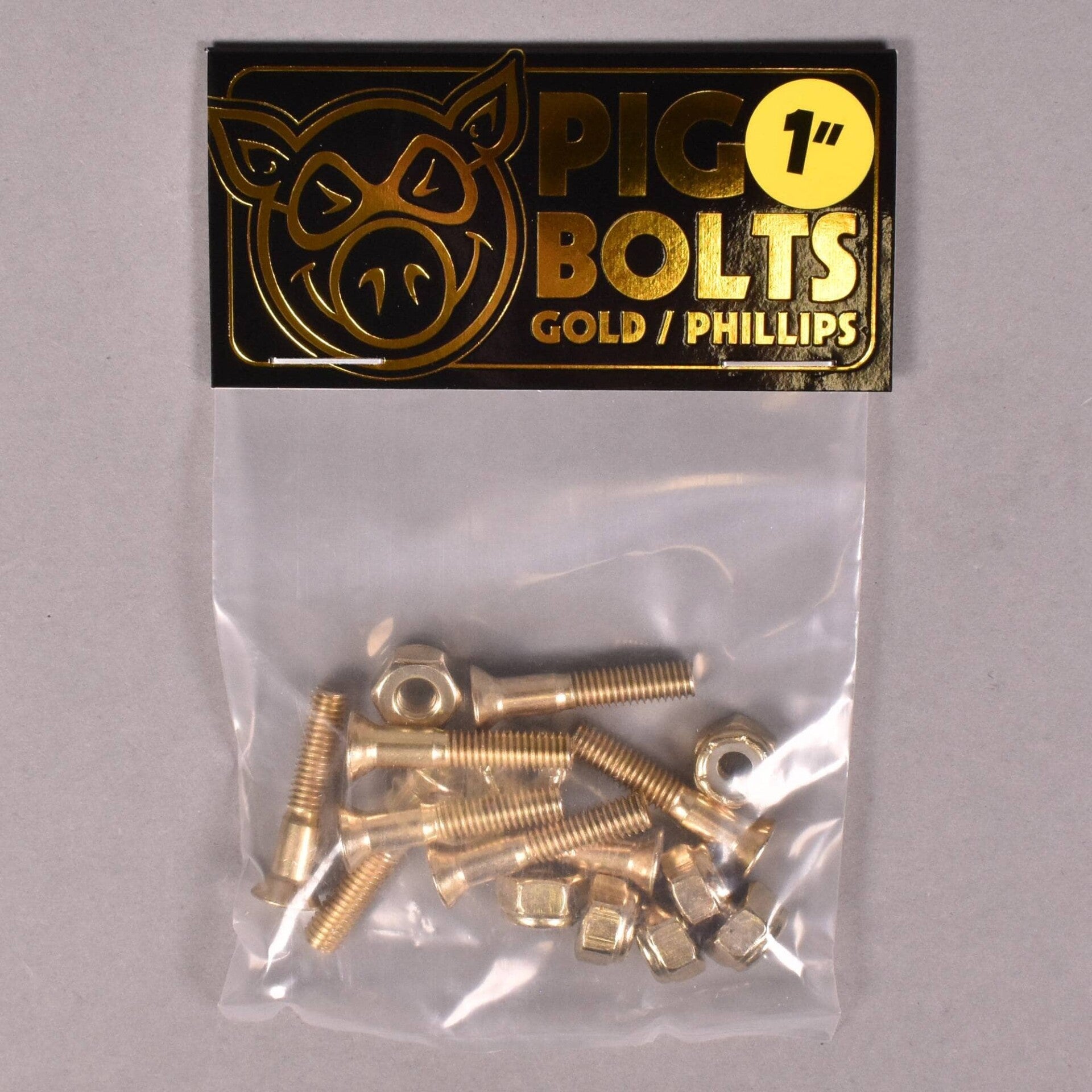 PIG Bolts Gold phillips 1"