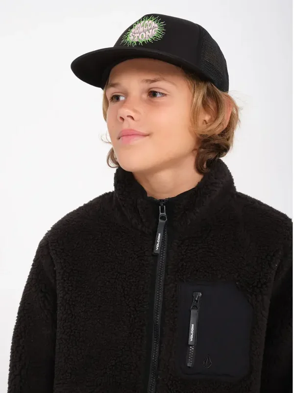 VOLCOM MUZZER FUZZAR ZIP BLK