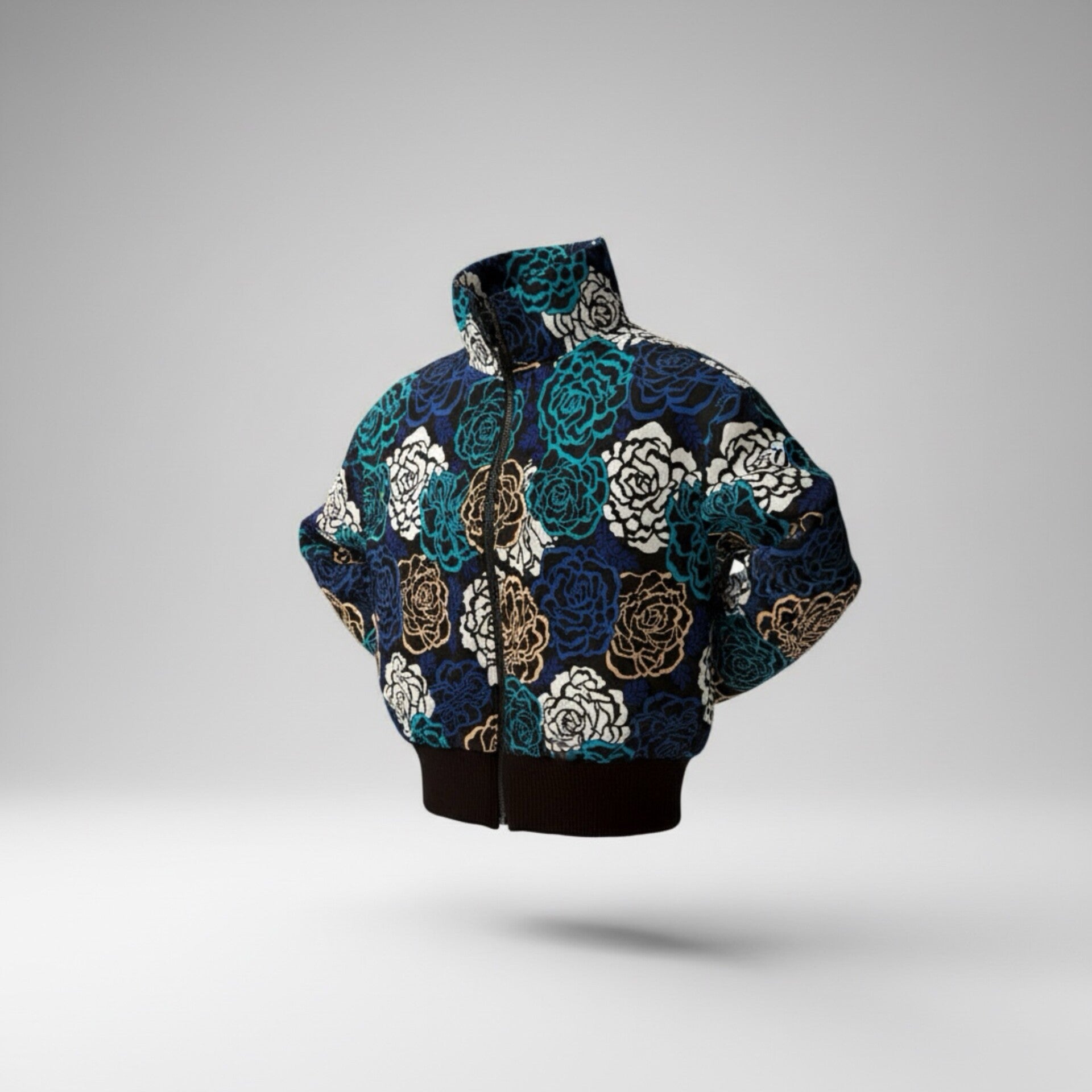 Floral Noir Bomber