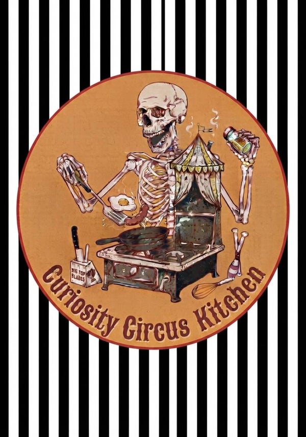 Curiosity Circus Kitchen A4 Print Circus Stripes
