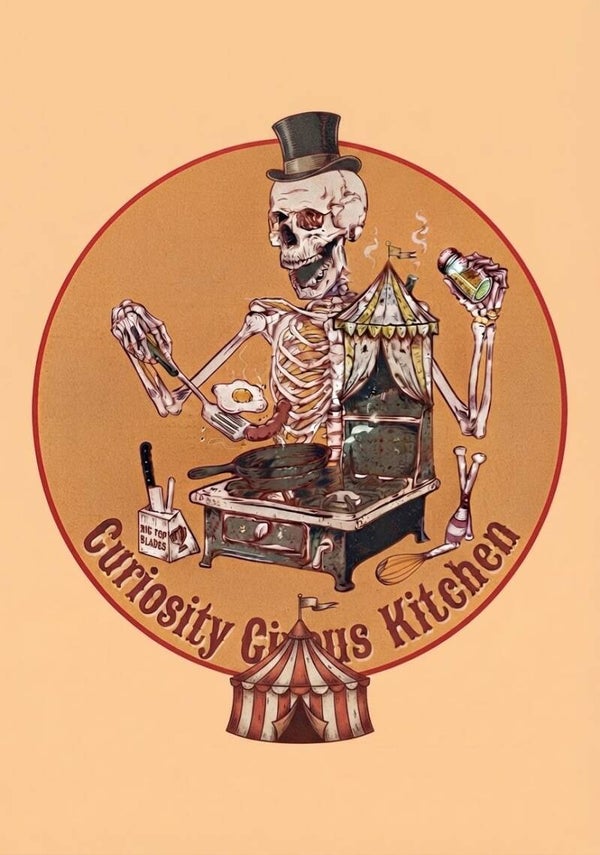 Curiosity Circus Kitchen A4 Print Top Hat