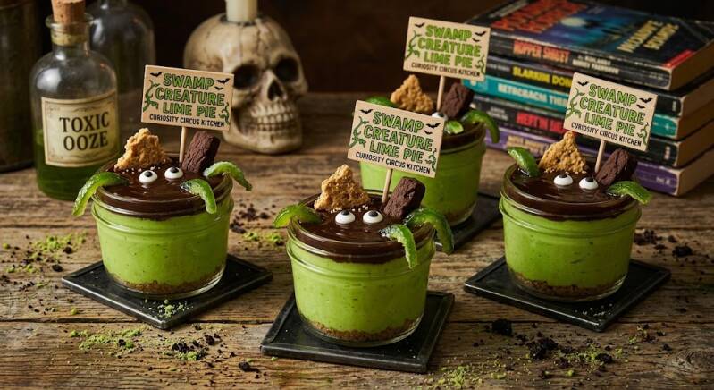 Swamp Creature Key Lime Pie Jars