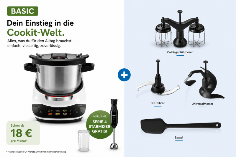 Basic Angebot Bosch Cookit mit Zubehör