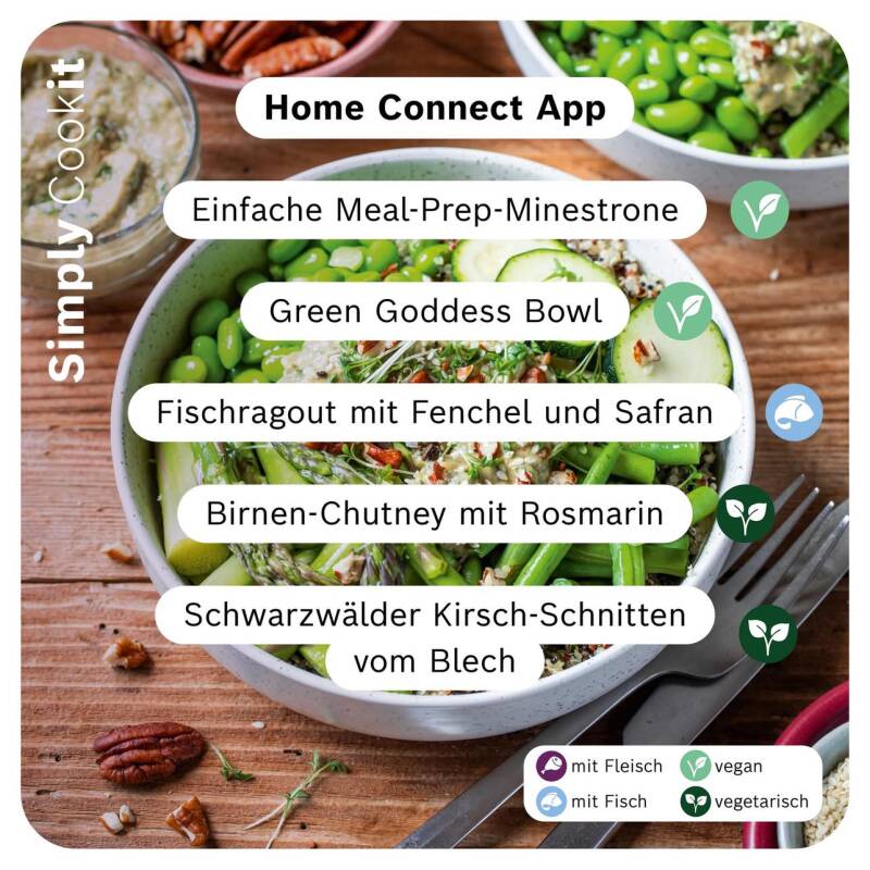 Neue Cookit Rezepte der Woche aus der Home Connect App