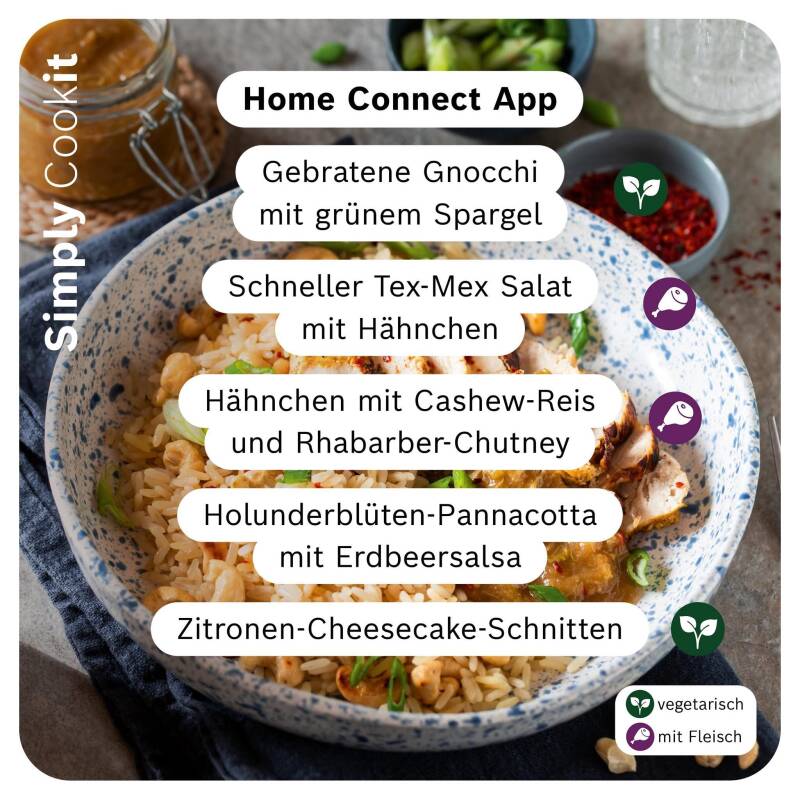 Cookit Rezepte der Woche Home Connect App Juni 2026
