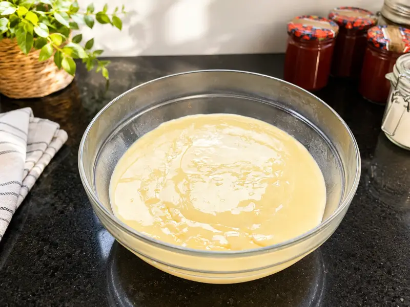 Cremiger selbst gemachter Vanillepudding aus dem Bosch Cookit