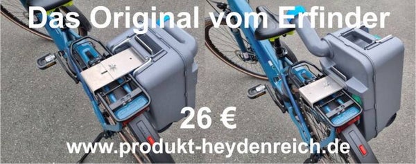 WC Kassettenhalterung für Fahrradgepäckträger