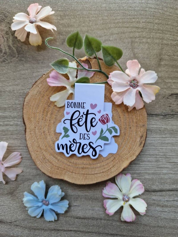 Marque-page magnétique Bonne fête des mères,