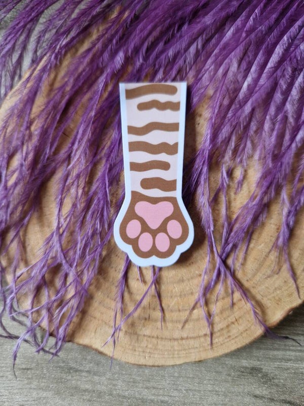 Marque-page magnétique patte de chat,
