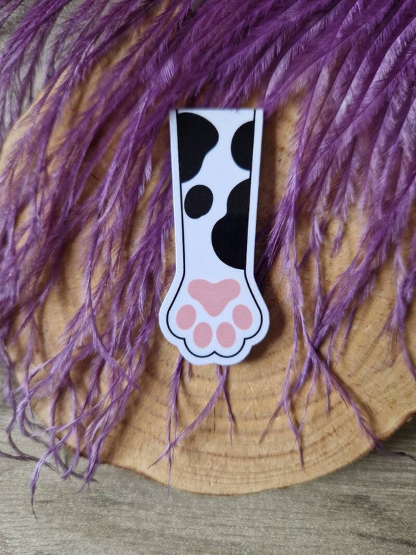 Marque-page magnétique patte de chat,
