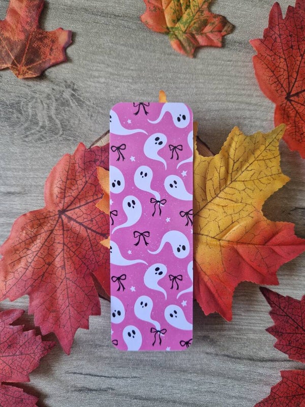 Marque-page Halloween "Fantôme et nœud"