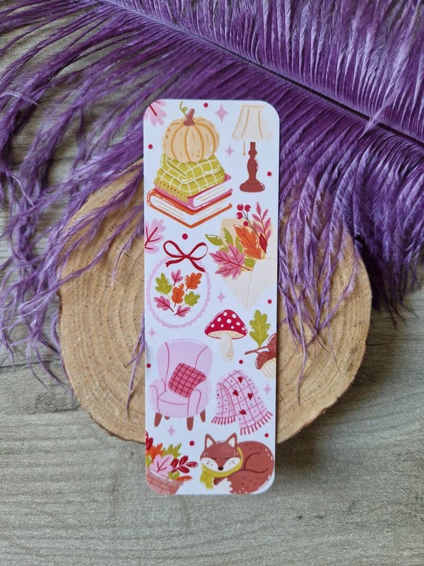 Marque-page automne douillet,