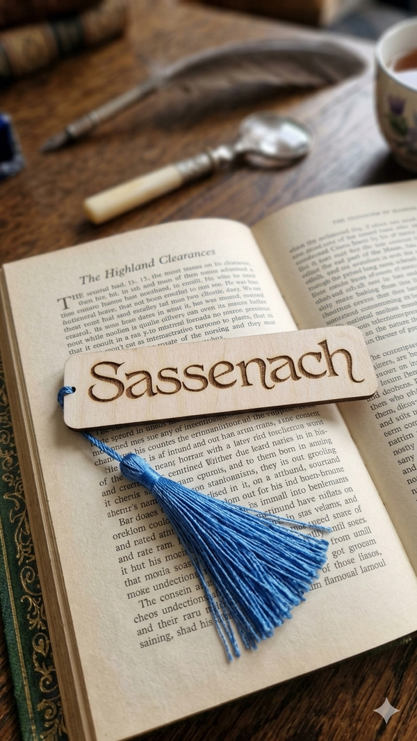 Marque-page en bois Sassenach,