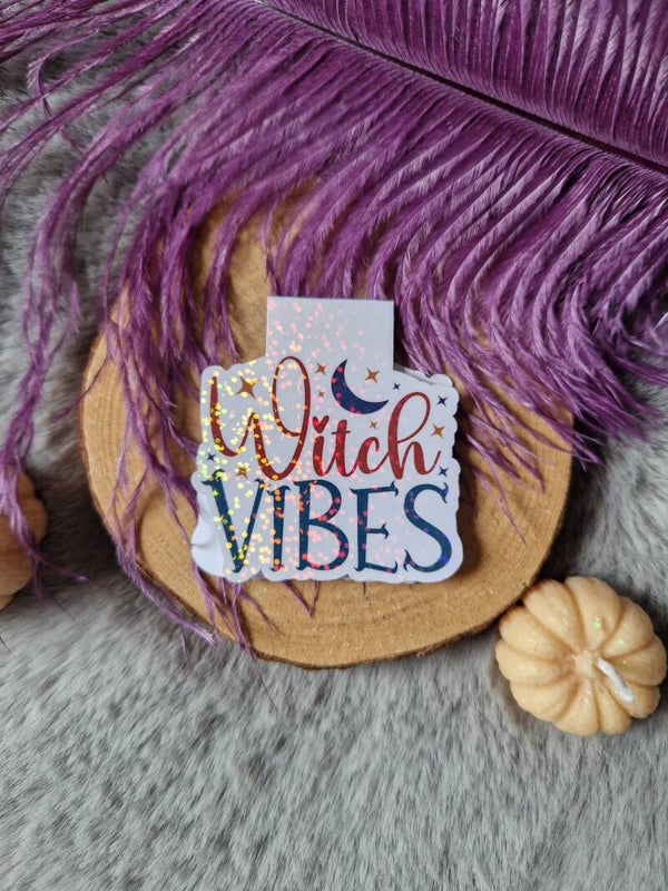 Marque-page magnétique holographique "Witch vibes"