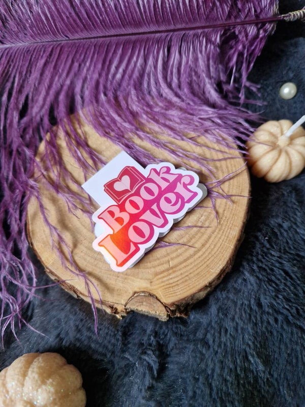 Marque-page magnétique holographique "Book lover"