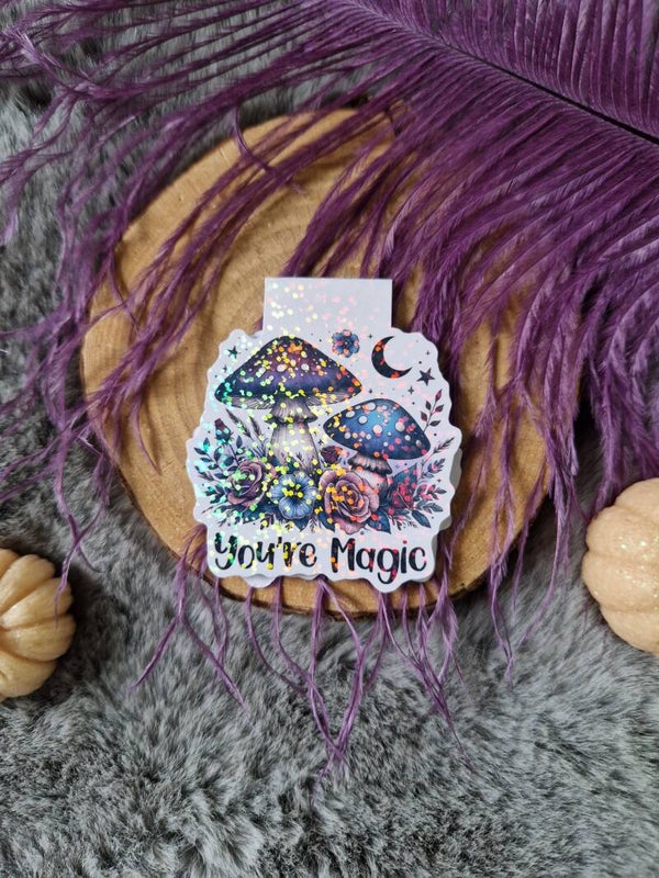 Marque-page magnétique holographique "You're magic"