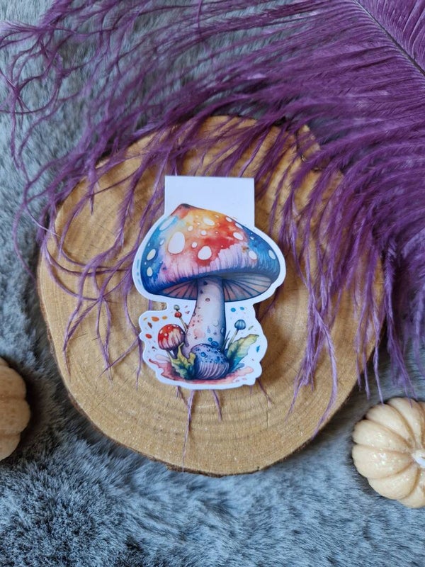 Marque-pages magnétique champignon,