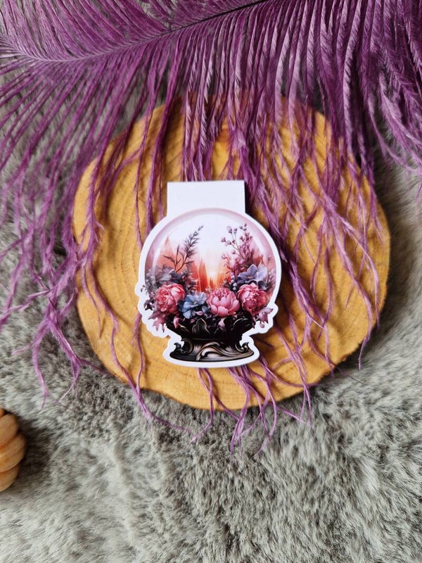 Marque-page magnétique boule de cristal,