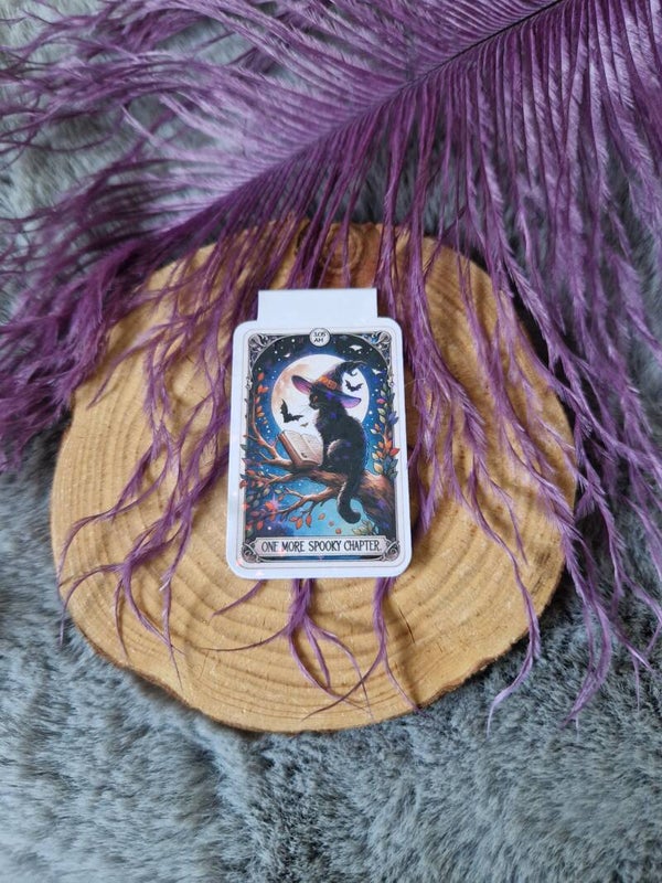 Marque-page magnétique holographique tarot One more spooky chapter,