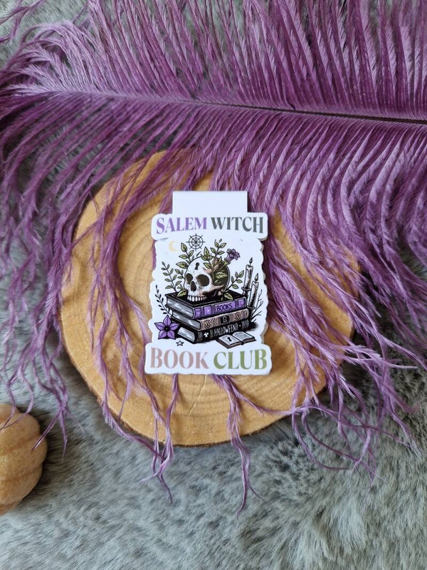 Marque-page magnétique " Salem witch book club",
