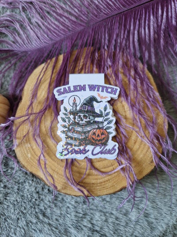 Marque-page magnétique holographique " Salem witch book club",