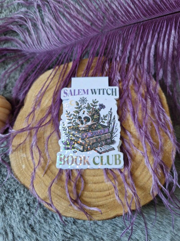 Marque-page magnétique holographique " Salem witch book club",