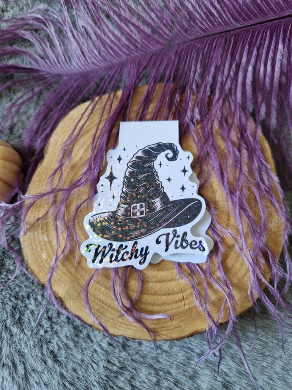 Marque-page magnétique holographique Witchy vibes,