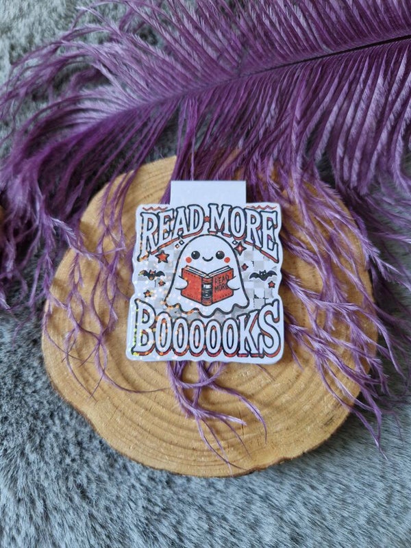Marque-page magnétique holographique " Read more boooooks",