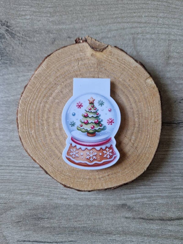 Marque-page magnétique « Boule de Noël »
