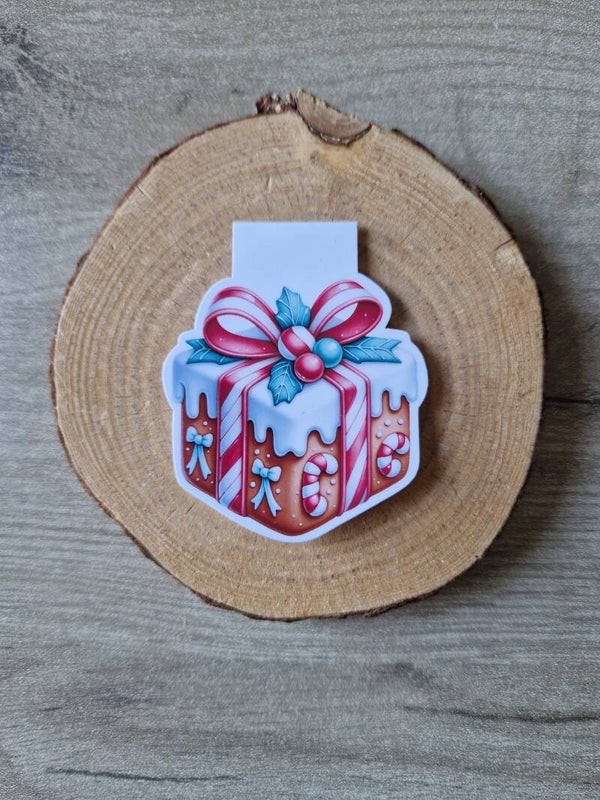 Marque-page magnétique « Cadeau de Noël »