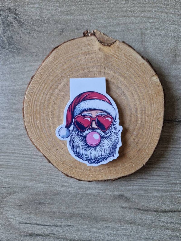 Marque-page magnétique « Père Noël stylé »