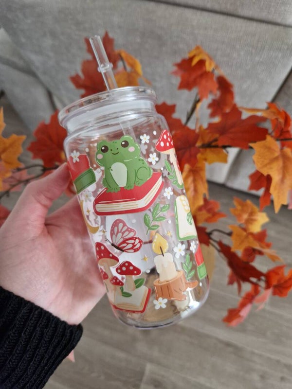 Gobelet grenouille livresque,