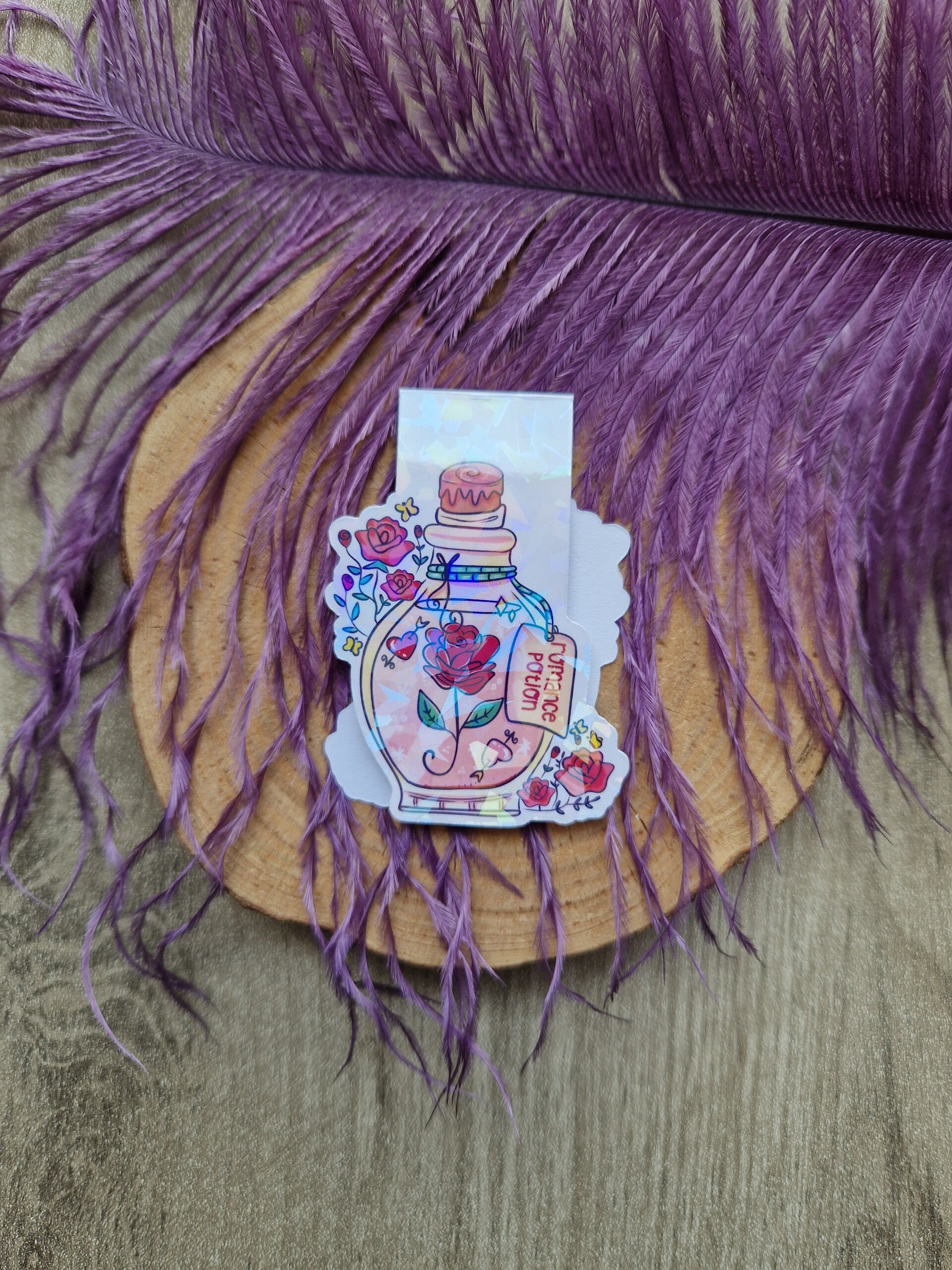 Marque-page magnétique holographique Romance potion,