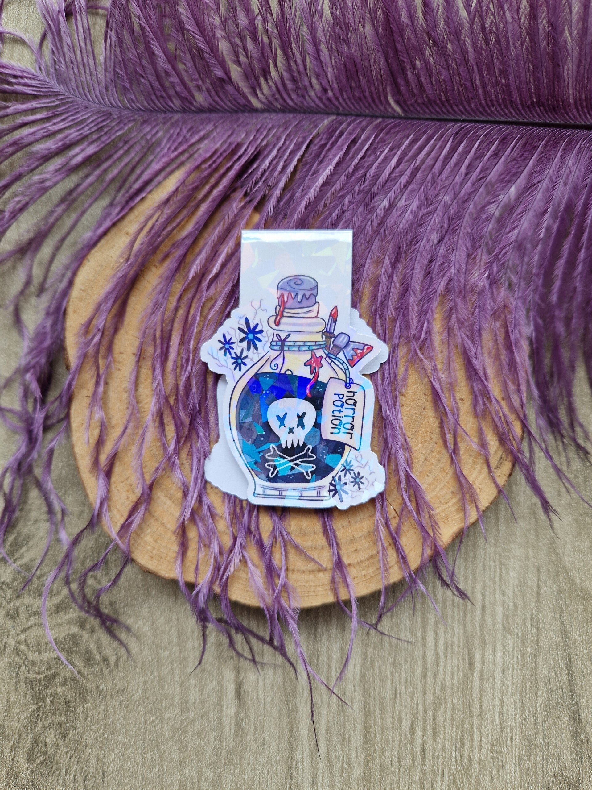 Marque-page magnétique holographique Horror potion,