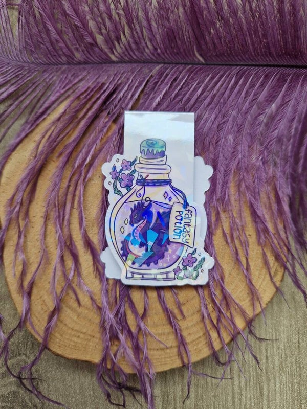 Marque-page magnétique holographique Fantasy potion,