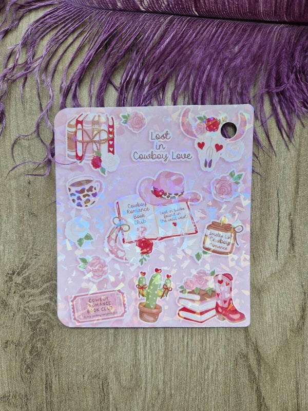 Insert pour Kobo holographique cowboy girly,