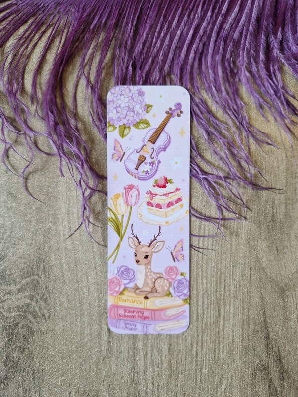 Marque-page printanier romantique