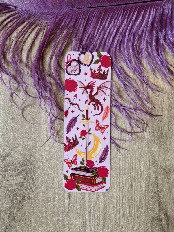 Marque-page dragon livresques romantiques