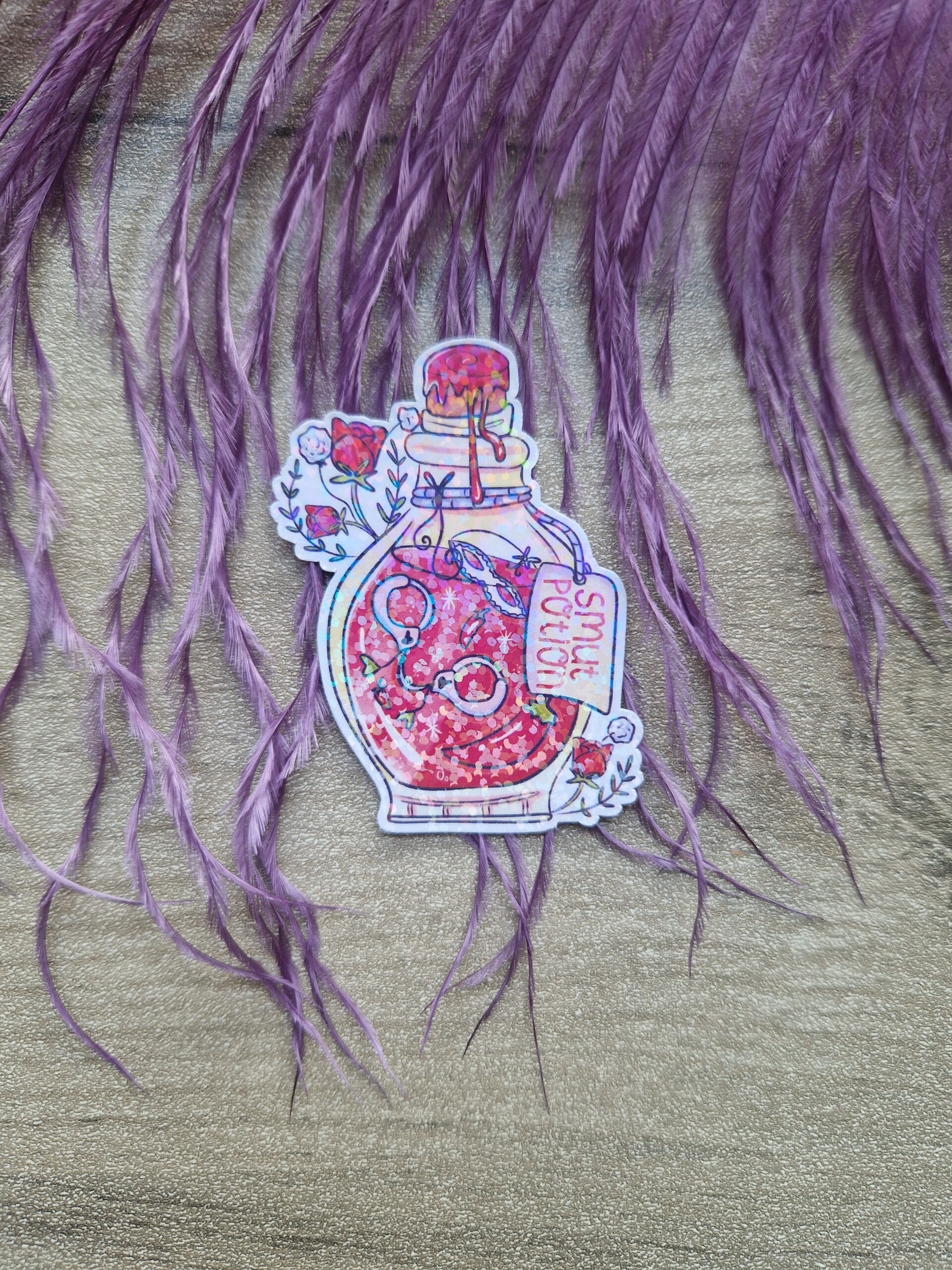 Sticker holographique smut potion,