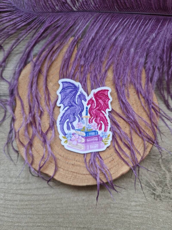 Sticker Dragon romantasy,