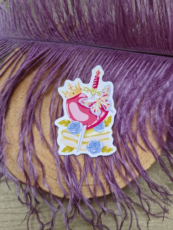 Sticker coeur brisé,