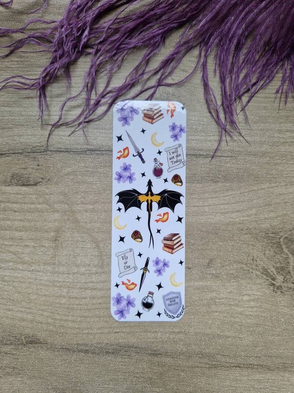 Marque-page dragon romantasy,