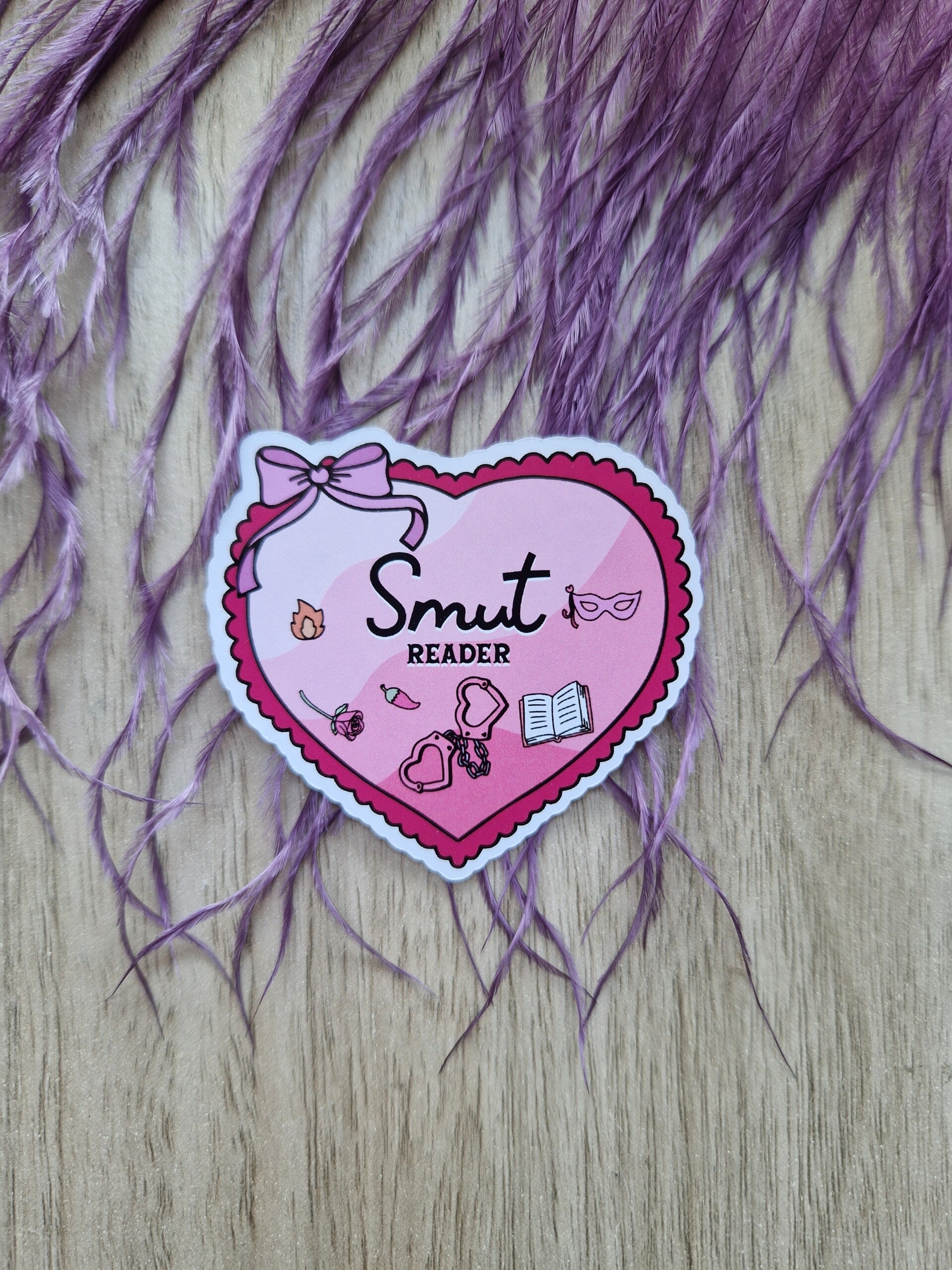 Sticker coeur smut,